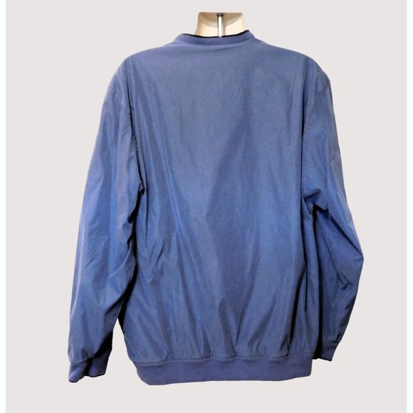 Izod XTreme Function Golfwear Windbreaker Jacket XL Blue Pullover Long Sleeve - Picture 7 of 12